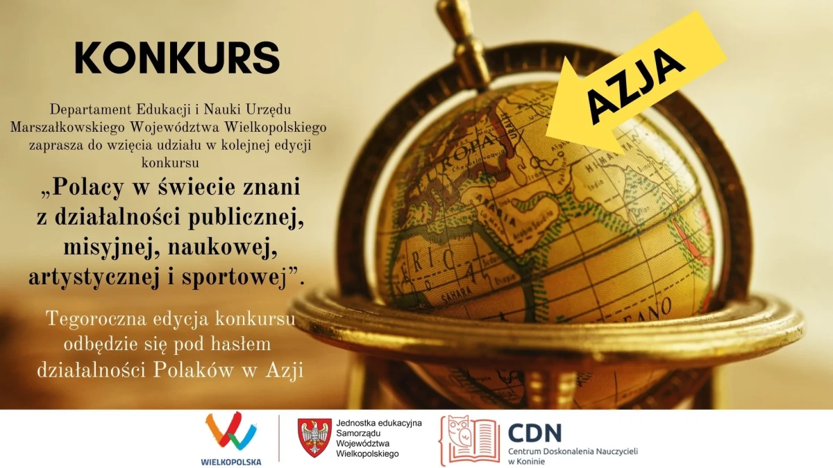 Konkurs „Polacy w świecie znani z działalności publicznej, misyjnej, naukowej, artystycznej i sportowej”