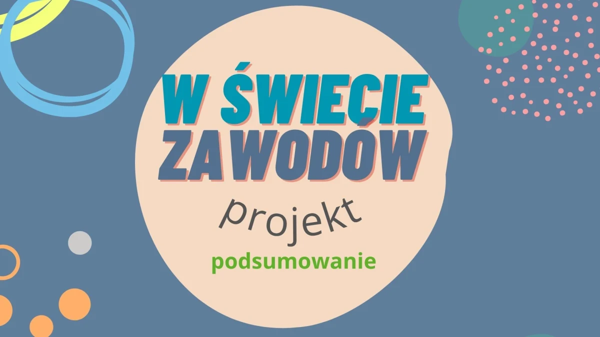 „W świecie zawodów” – projekt edukacyjny (podsumowanie)