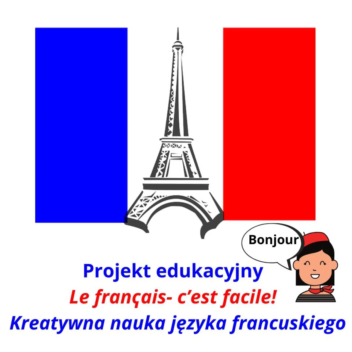 Le franҁais- c’ est facile! Kreatywna nauka języka francuskiego - projekt  edukacyjny