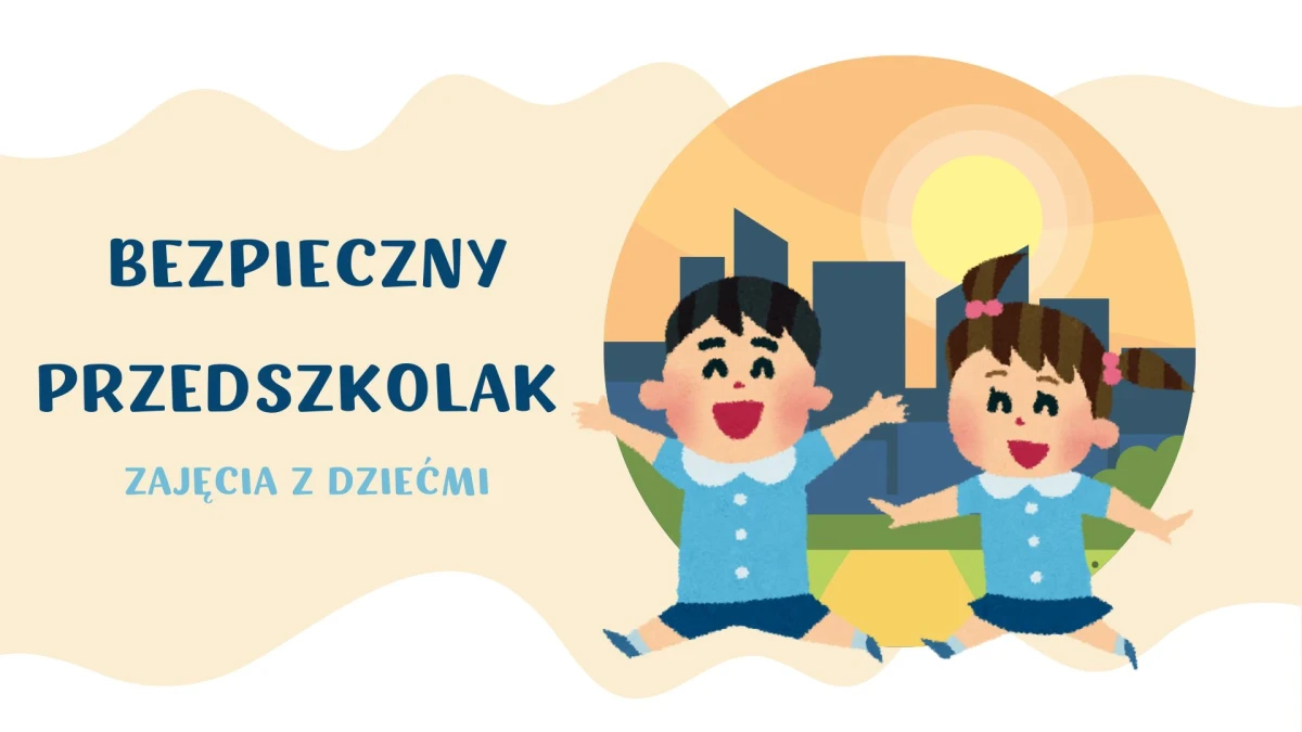 Plakat promujący zajęcia z dziećmi