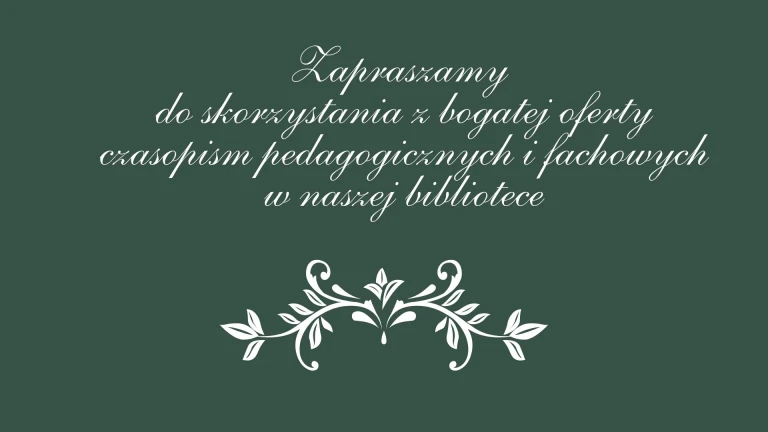 Bogaty zbiór czasopism w CDN Publicznej Bibliotece Pedagogicznej w Koninie i jej filii