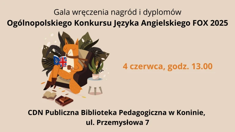 Ogólnopolski Konkurs Języka Angielskiego FOX - uroczystość wręczenia nagród